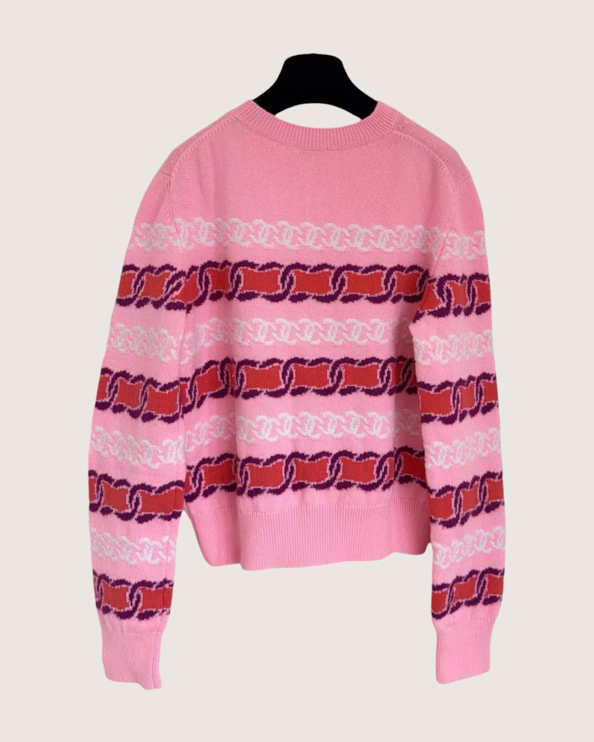 Chanel CC Striped Knit Sweater - view 2