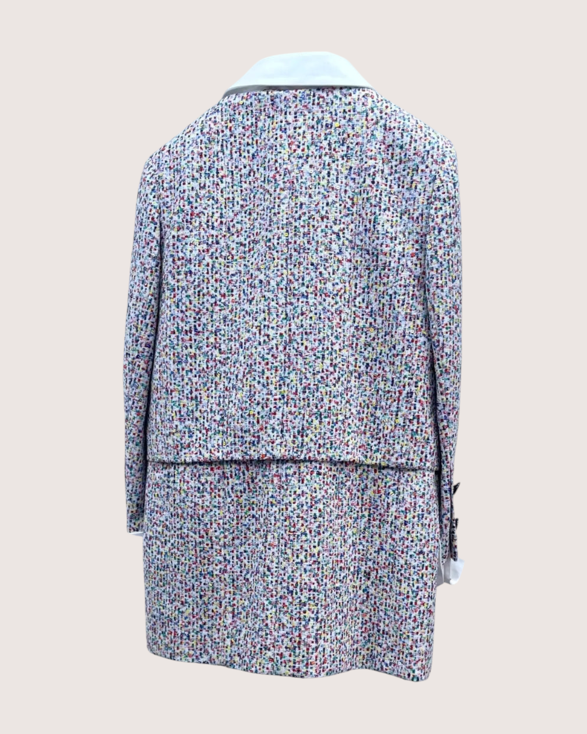 Chanel 25C Sequin Tweed Shirt Jacket