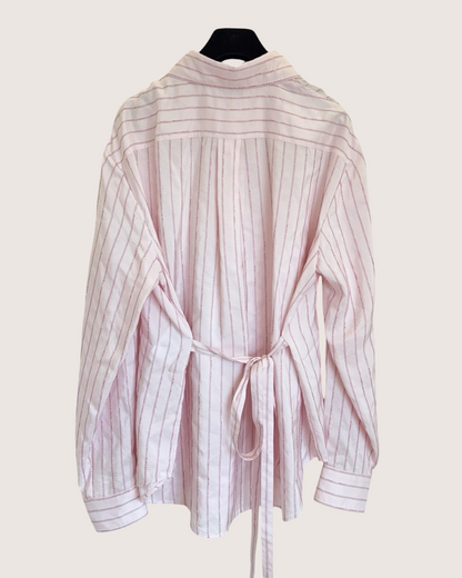 Chanel 26B Striped Shirt Pink, Red FR 42