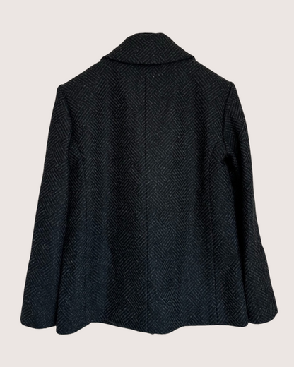 Chanel 24K Four-Pocket Tweed Jacket Grey FR 34