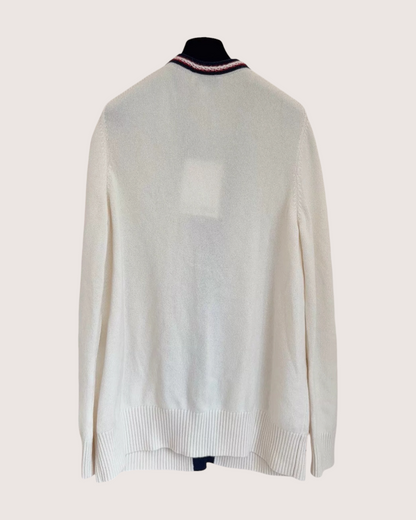 Chanel 26P Cashmere Cardigan Beige/Ecru FR 42