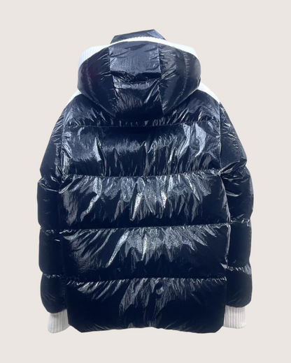 Chanel 25N Coco Neige Puffer Jacket Black, White FR 38