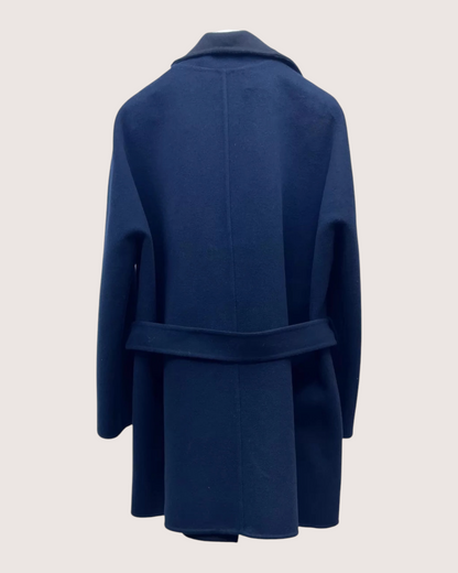 Hermès Hermes Cashmere Belted Coat Navy FR 34