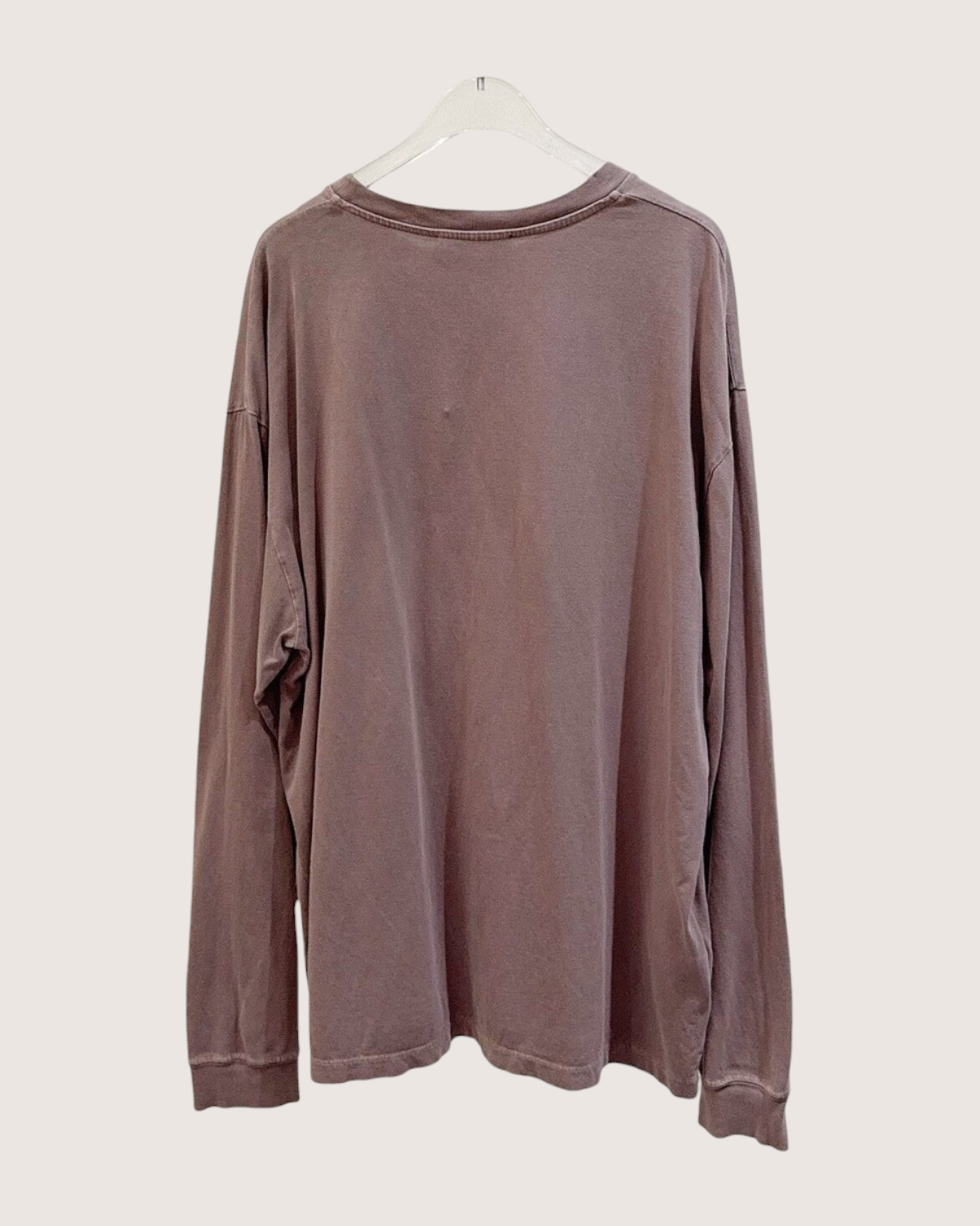 Miu Miu Long-Sleeve Logo T-Shirt Brown FR 38