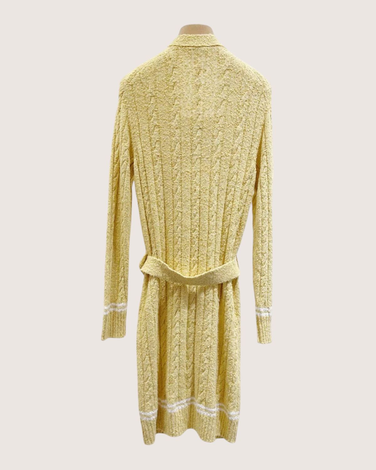 Chanel 22P Bouclé Cardigan Yellow, White FR 34