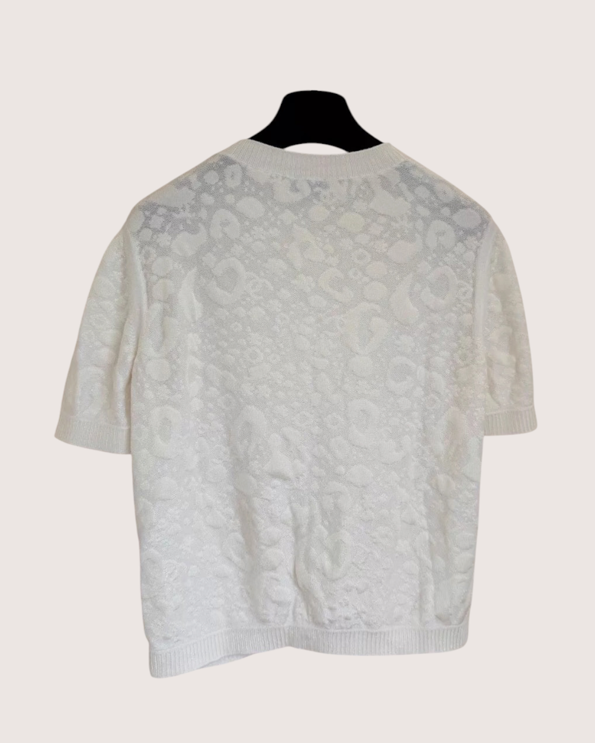 Chanel 23A Short-Sleeve Cardigan