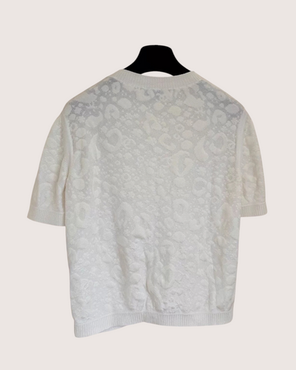 Chanel 23A Short-Sleeve Cardigan