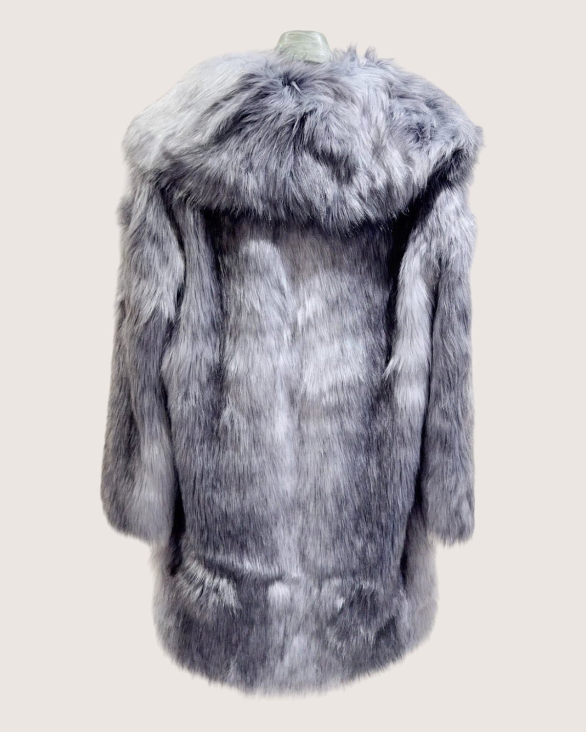 Miu Miu Faux Fur Jacket Grey, White FR 38