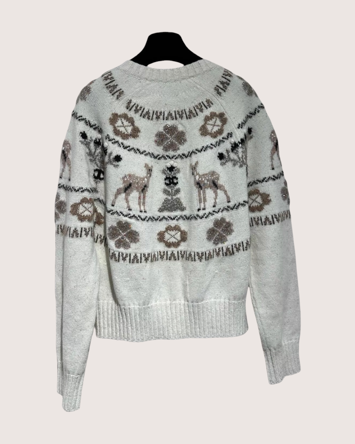 Chanel 25N Deer Cashmere Cardigan