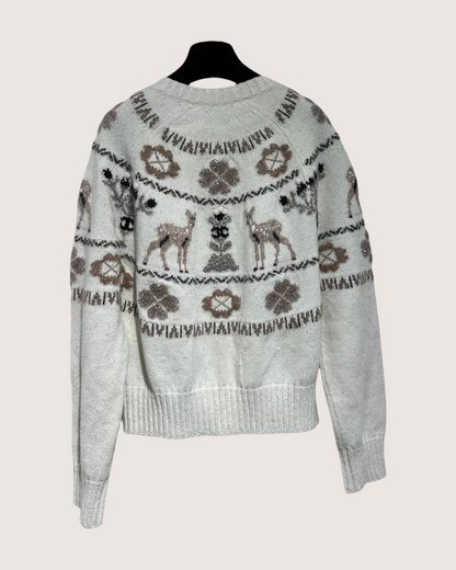 Chanel 25N Deer Cashmere Cardigan