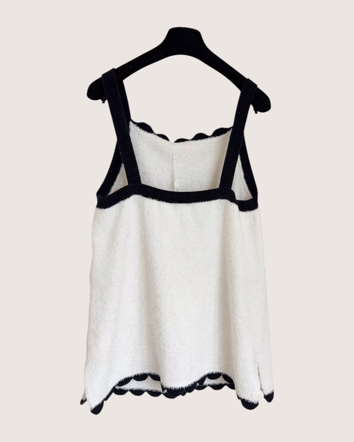 Chanel 26C Terry Tank Top White, Navy FR 40