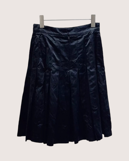 Chanel Pleated Mini Skirt Black FR 34