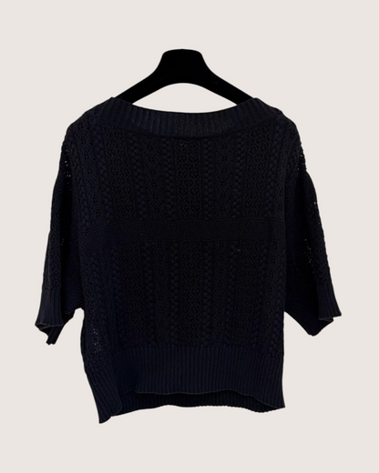 Chanel 24M Coco Beach Off-Shoulder Openwork Top - view 2