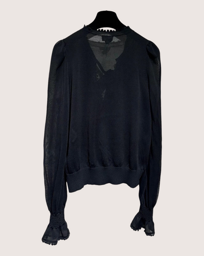 Chanel 26C Neck-Tie Blouse