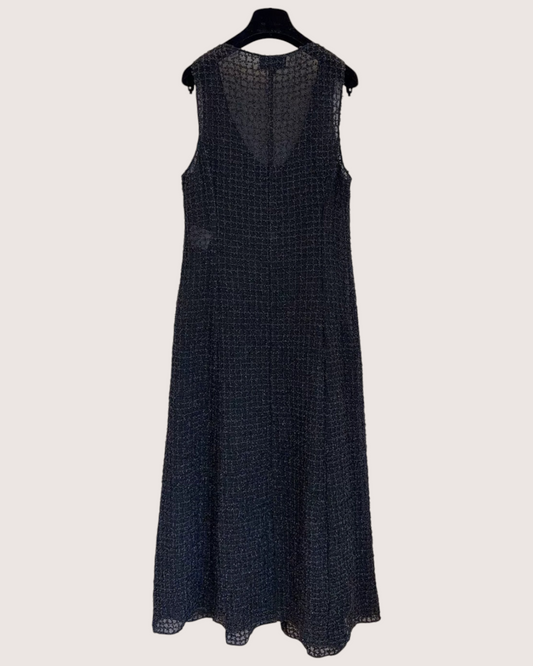 Chanel 24P Tweed Maxi Dress - Black, view 2