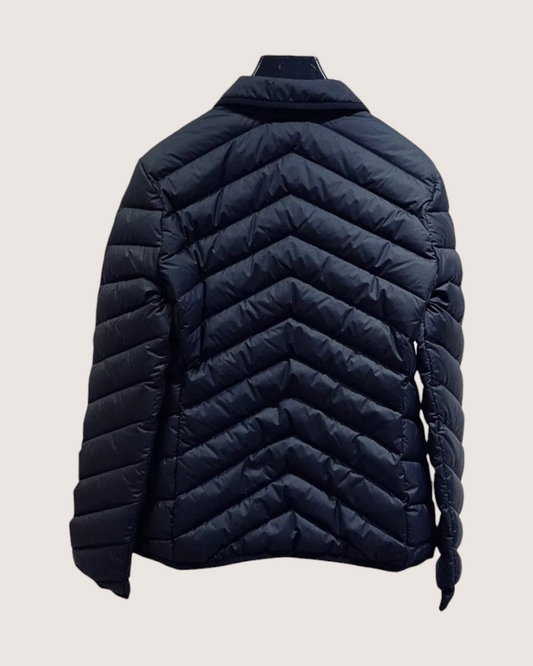 Hermès Quilted Down Jacket Black FR 36