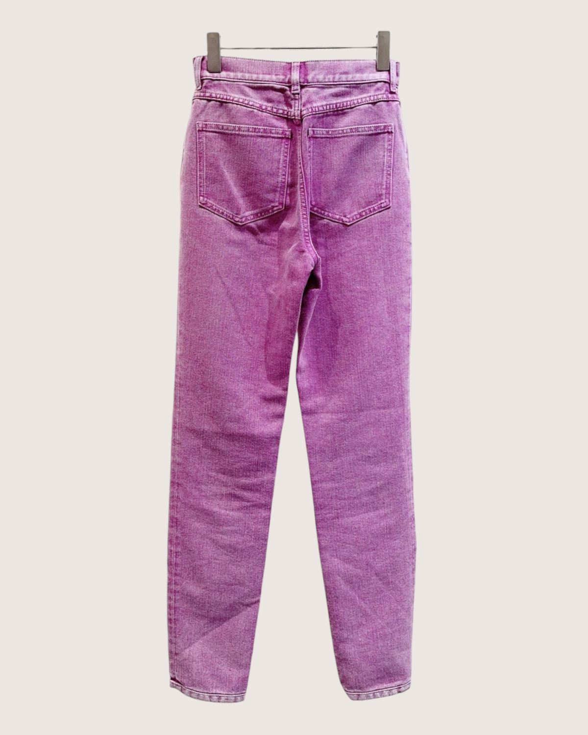 Chanel 23C Denim High-Waisted Jeans Purple, Pink FR 34