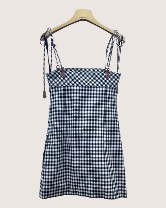 Miu Miu Gingham Mini Dress