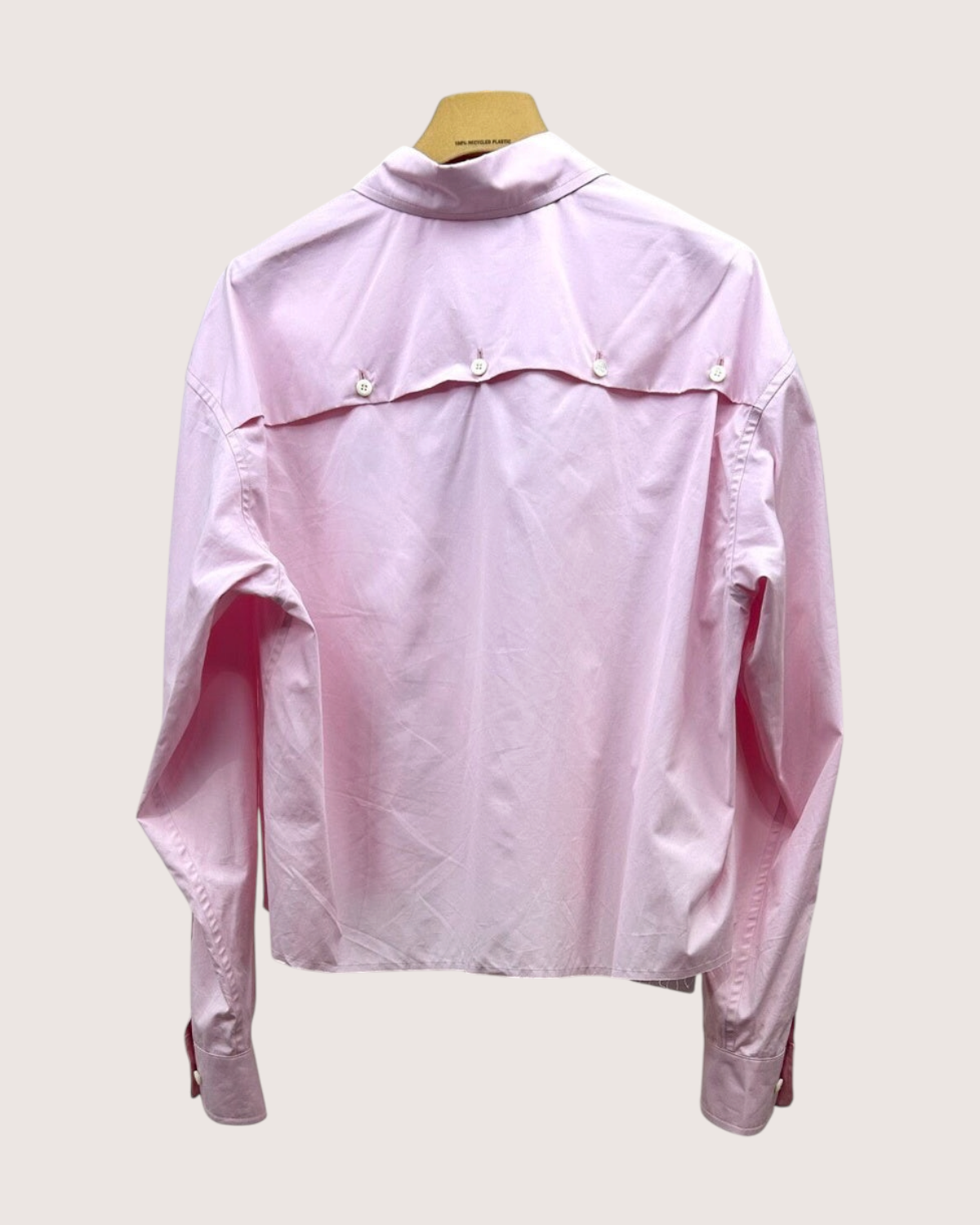 Miu Miu Embroidered Logo Shirt Pink FR 34