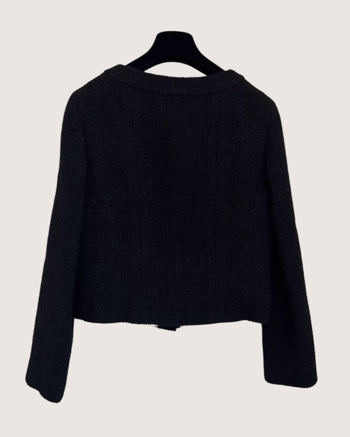 Chanel 24P Tweed Jacket Black, White FR 38