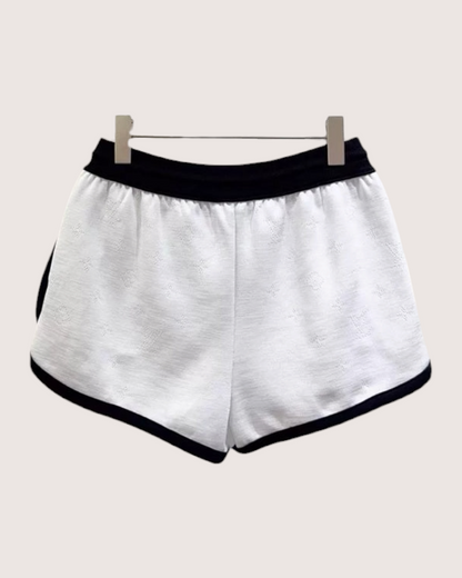 Louis Vuitton Logo Shorts White, Black FR 34