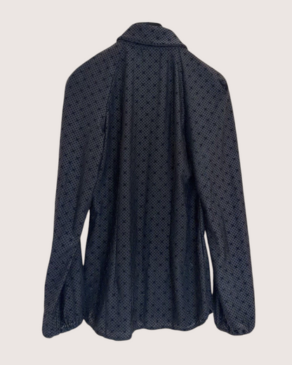 Chanel 24B CC Polka-Dot Shirt Black FR 34