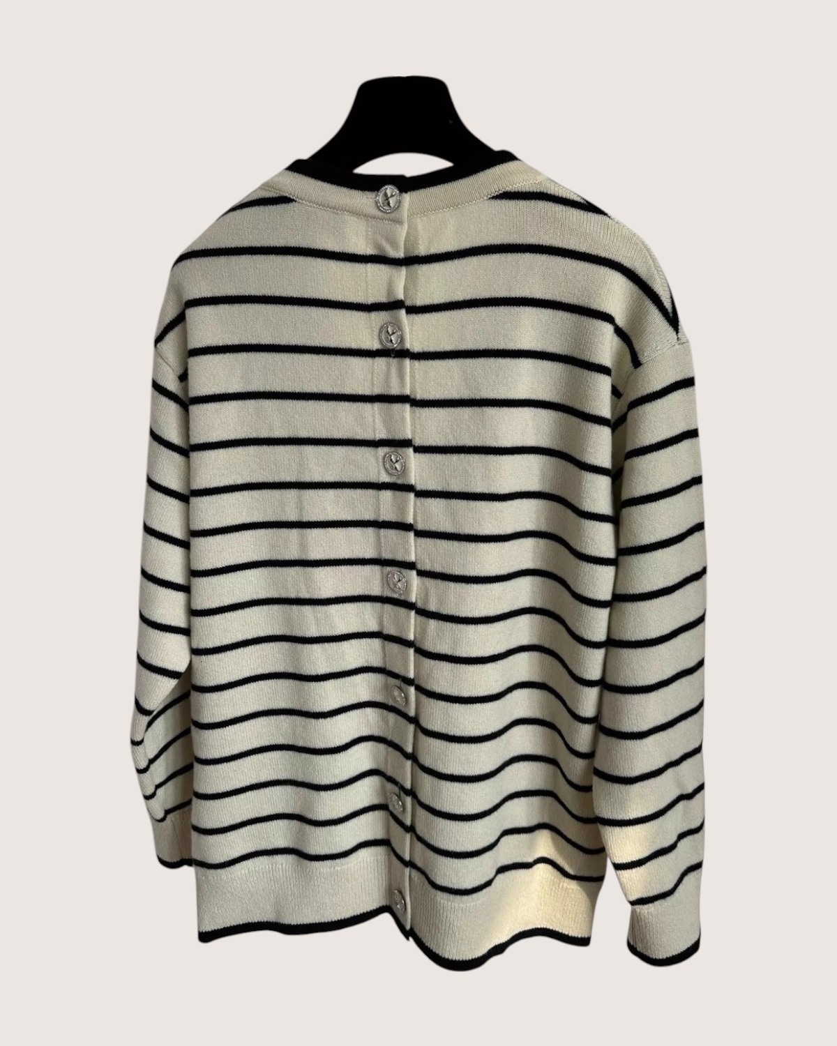 Chanel 25S Striped Cashmere Cardigan