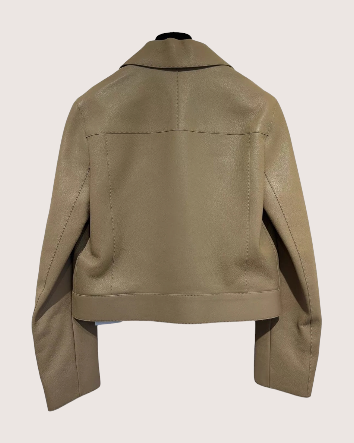 Hermès Collared Zip-Up Leather Jacket