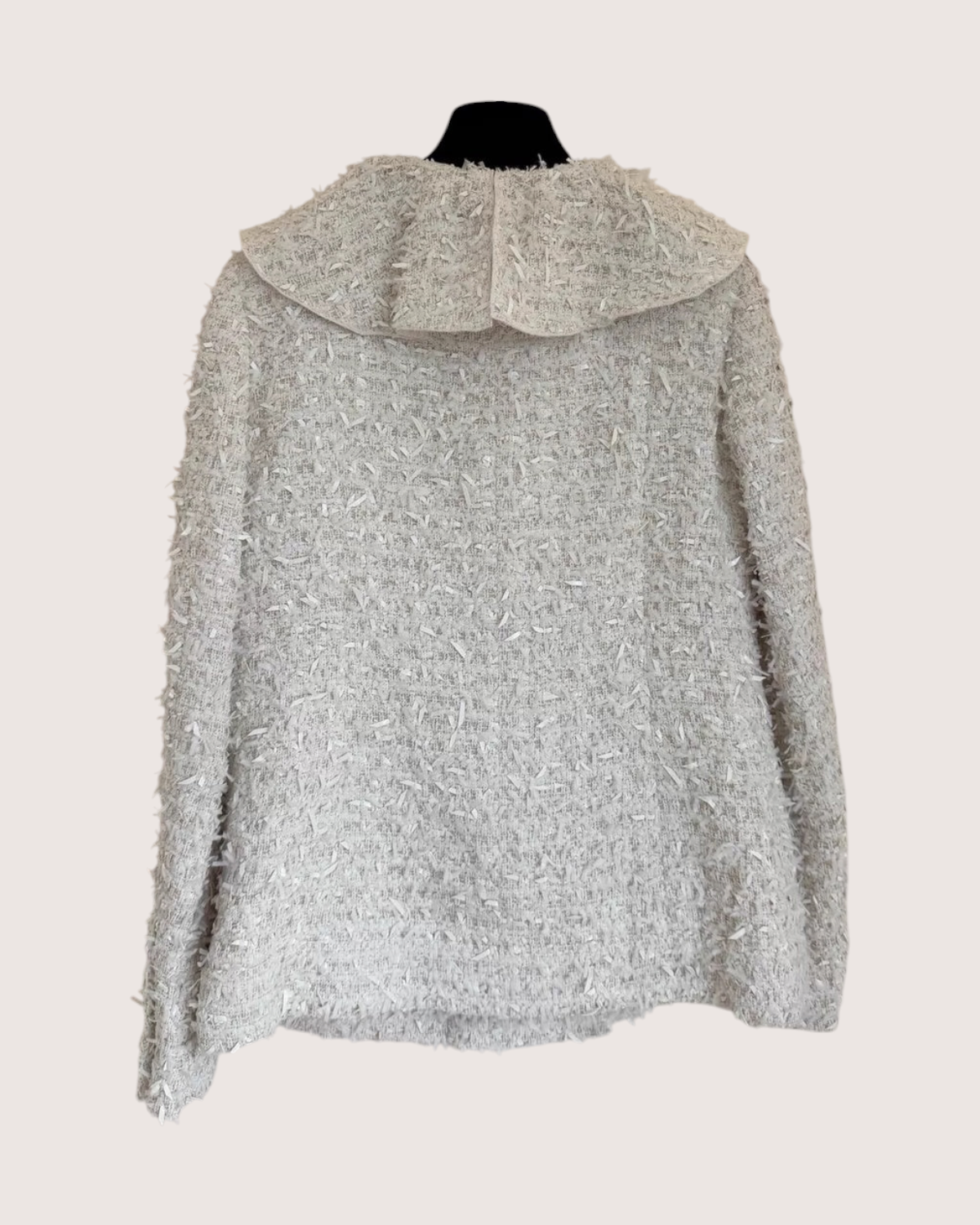 Chanel 20S Ruffle Tweed Jacket