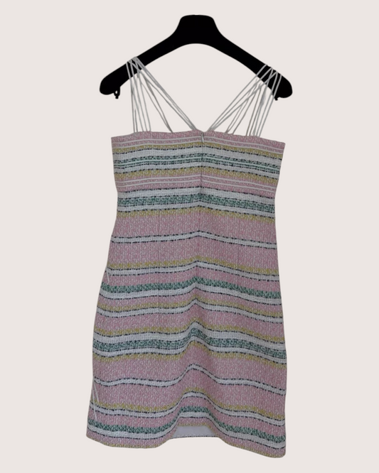 Chanel 24S Tweed Mini Dress Pink, Multicolor FR 34 - view 2