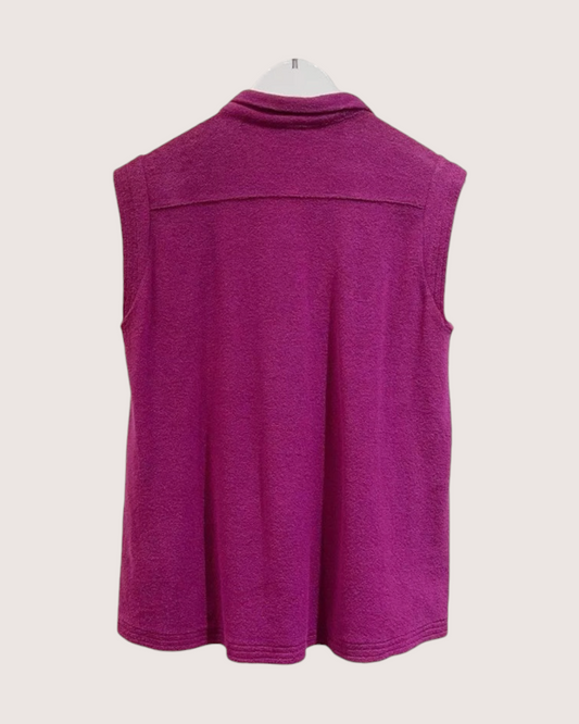 Chanel 07C Tie-Front Blouse Pink FR 38