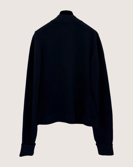 Chanel 22A Cashmere Cardigan w/ Embellished Buttons - Black, view 2