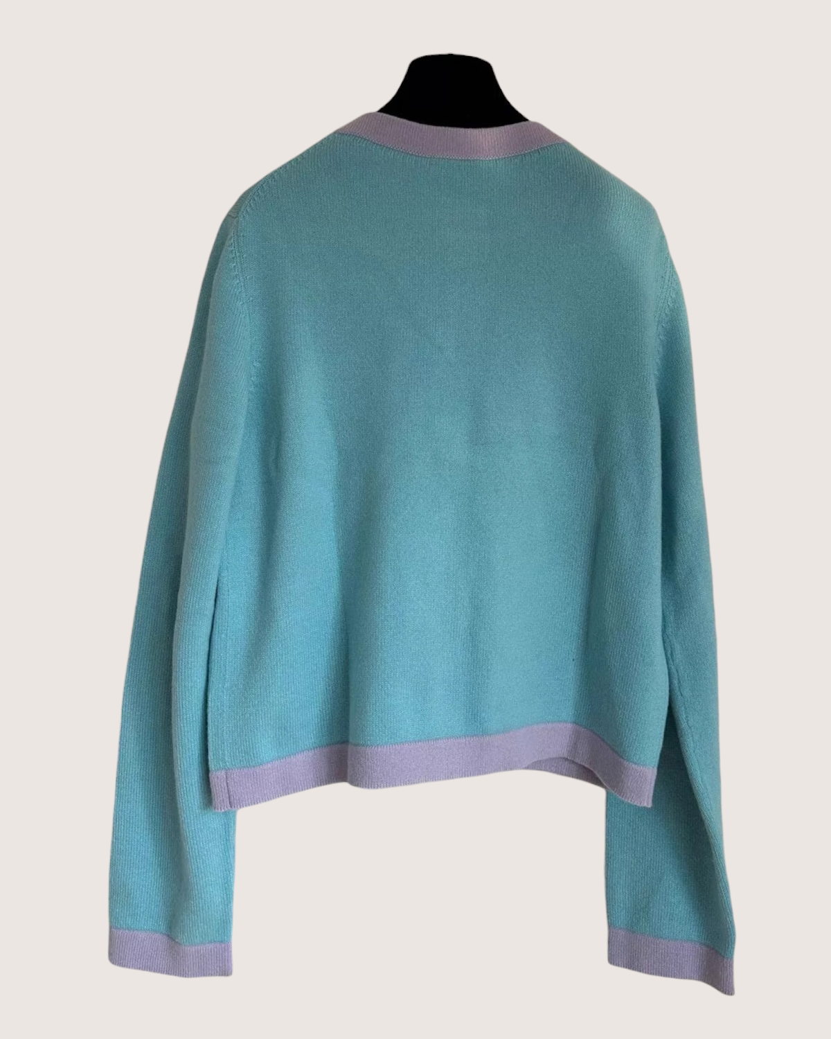 Chanel Cashmere Pocket Crystal Button Cardigan - view 2