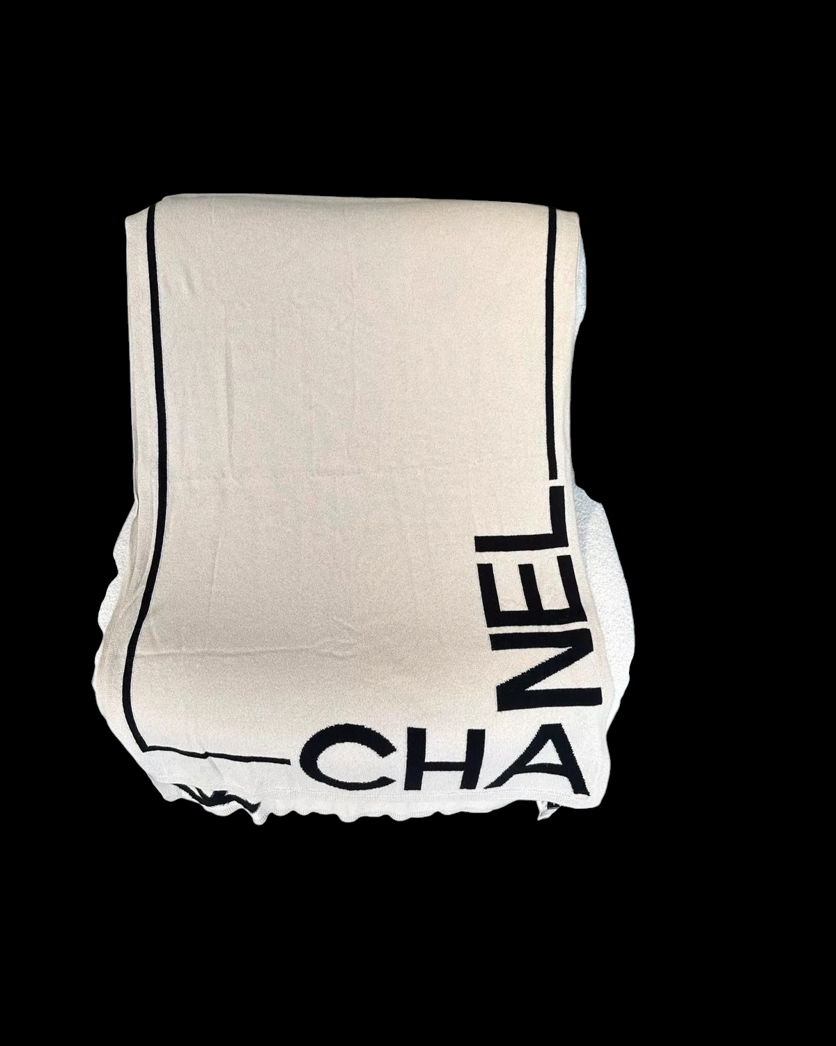 Chanel Logo CC Scarf