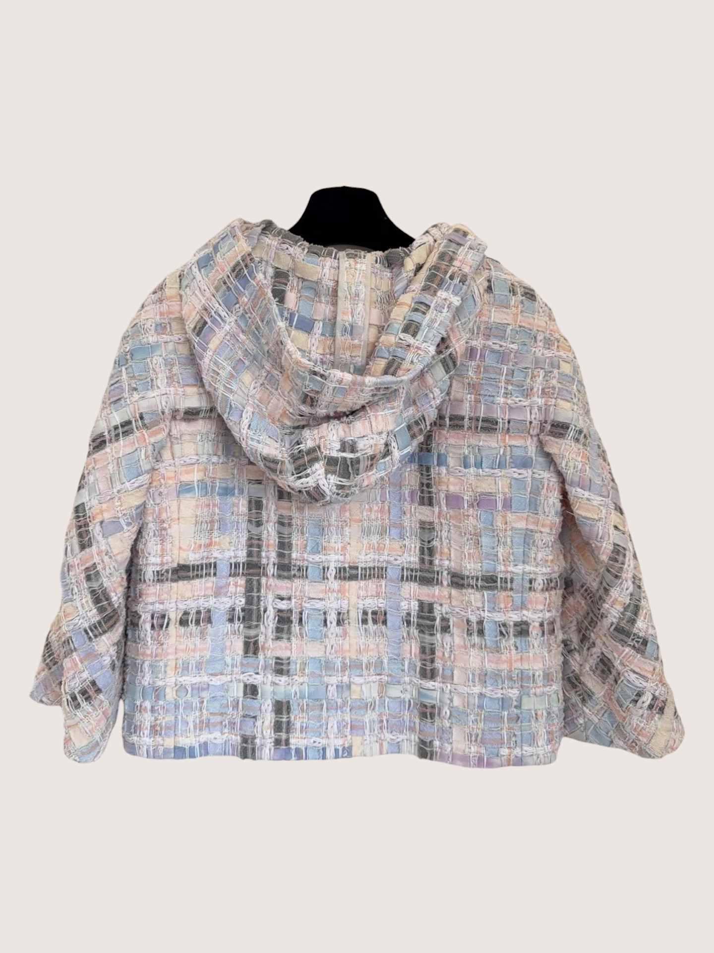 Chanel 18P Hooded Tweed Jacket