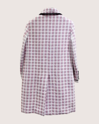Miu Miu Sequin Tweed Coat Pink, White, Multicolor FR 36