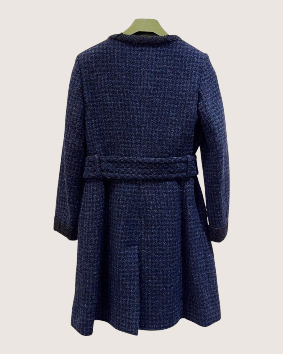 Chanel Tweed CC Coat Navy, Black, Brown FR 34