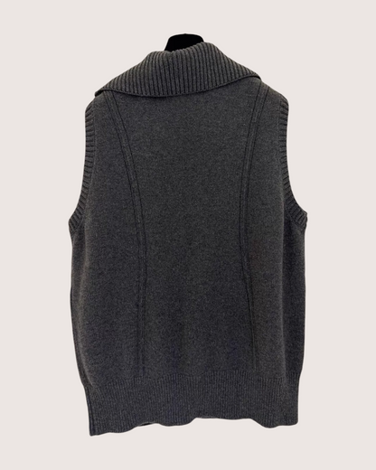 Chanel Knit Zip-Up Collared Vest - view 2