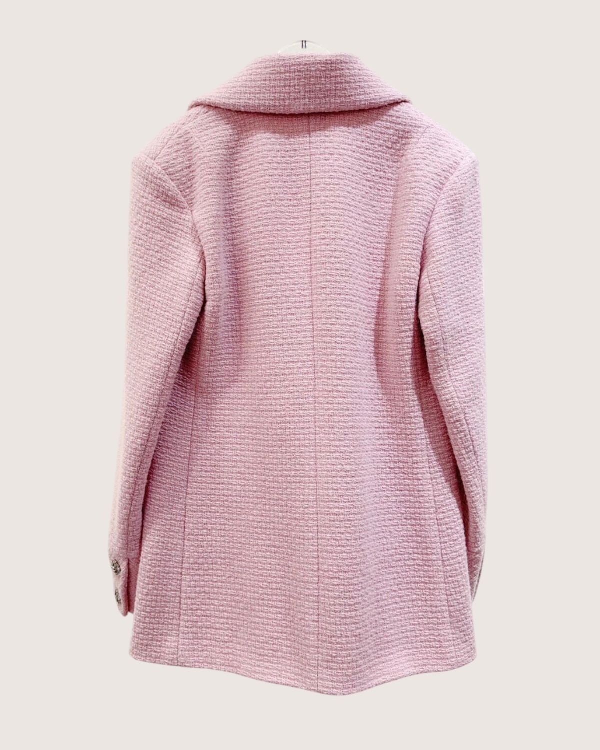 Chanel 22K Tweed Jacket Pink FR 36
