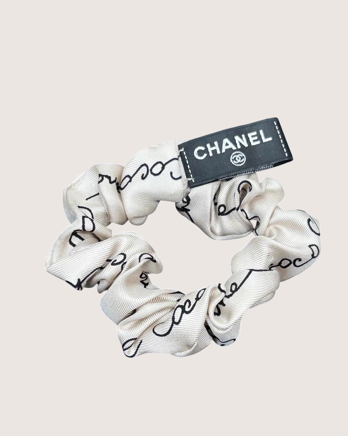 Chanel 22C CC Monogram Logo Silk Hair Accessory - view 2