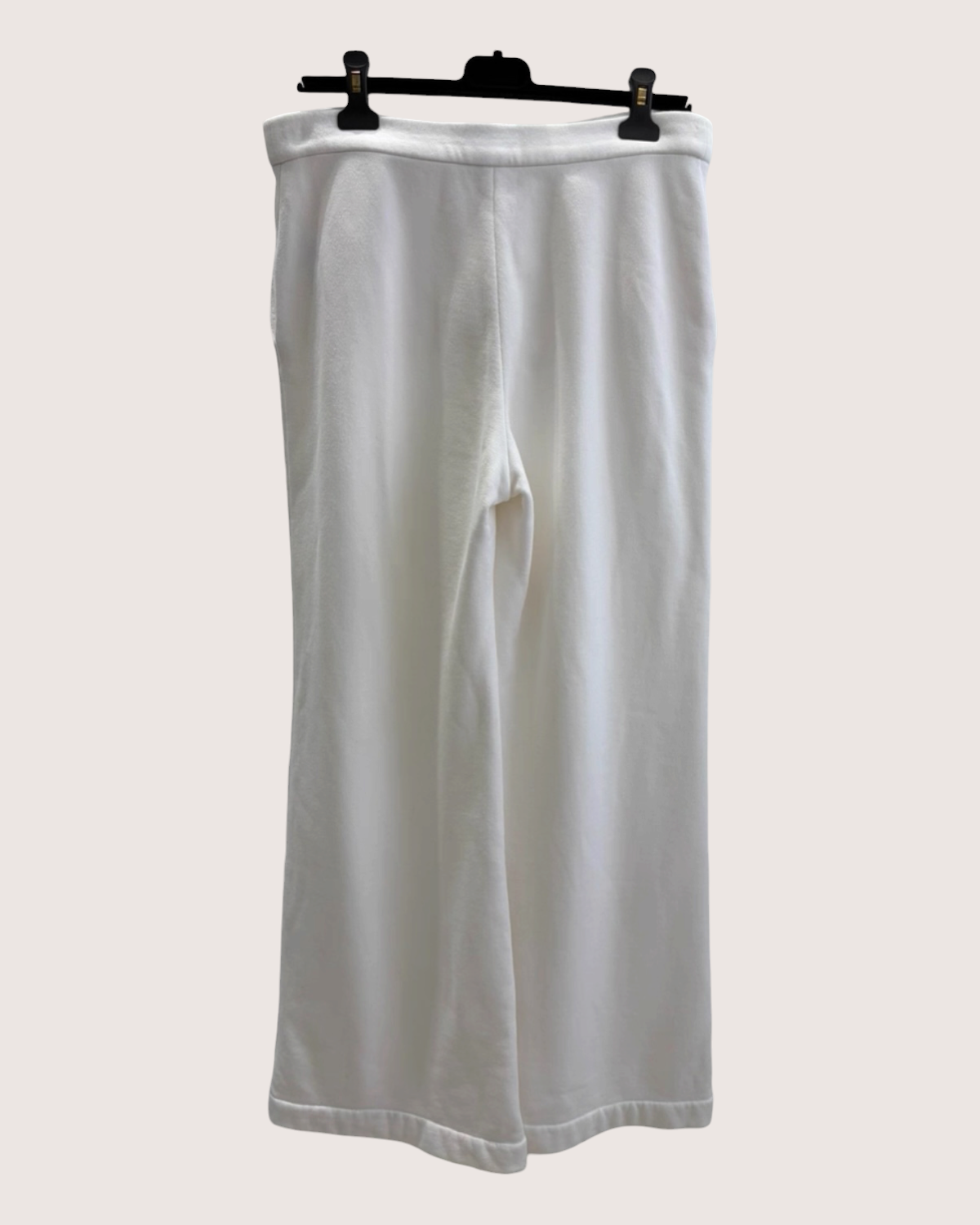 Chanel 24M Coco Beach Wide-Leg Trousers White FR 40