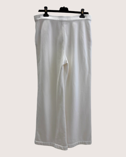 Chanel 24M Coco Beach Wide-Leg Trousers White FR 40