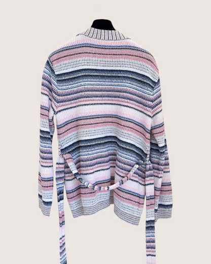 Chanel 24S Striped Belted Cardigan - view 2