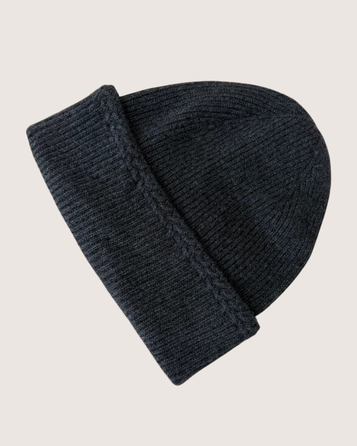 Chanel 25K Cashmere Logo Hat Grey One Size