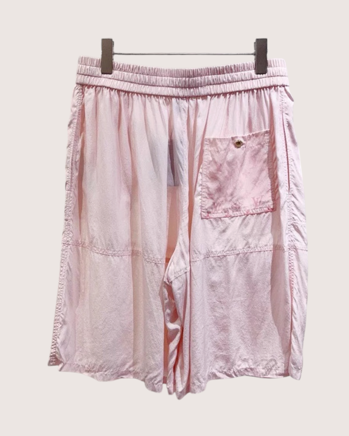Louis Vuitton Monogram Cargo Shorts Pink FR 42