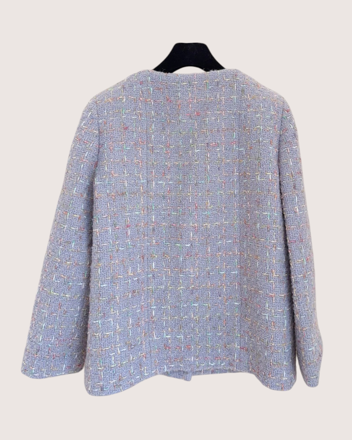 Chanel 25B Tweed Four-Pocket Jacket Purple, Multicolor FR 38