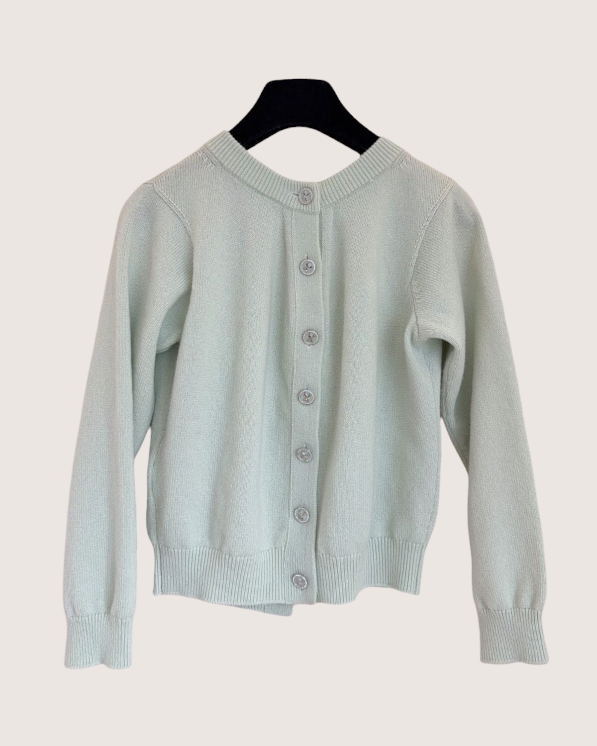 Chanel 25S Cashmere Two-Way Cardigan Green FR 34