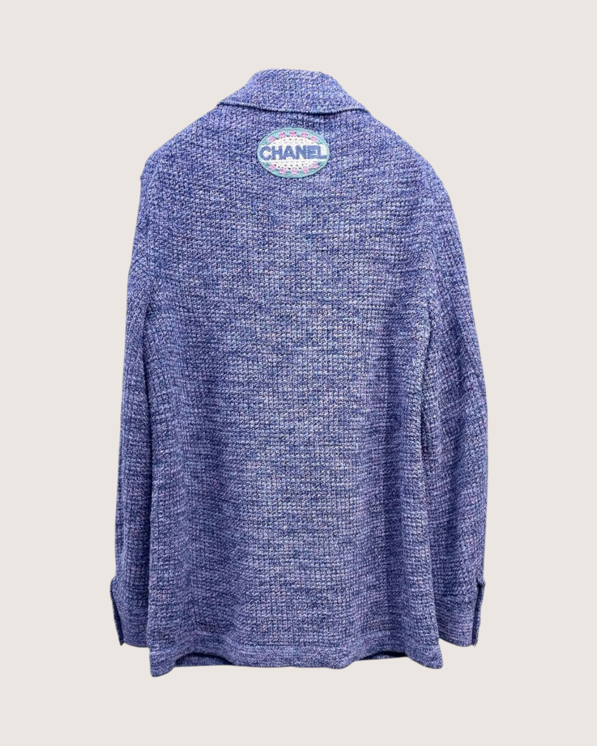Chanel 25P Tweed Jacket Purple FR 36