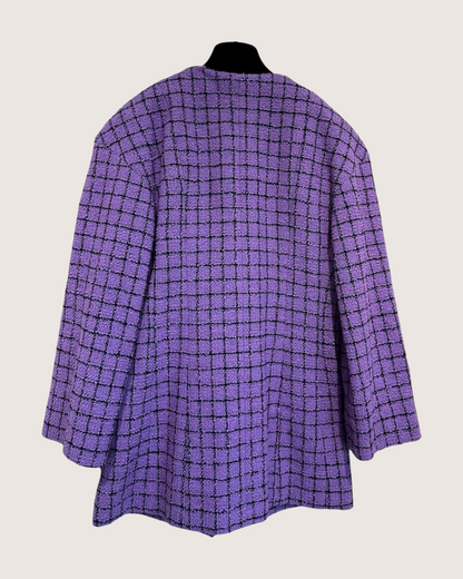 Chanel 22S Plaid Four-Pocket Tweed Jacket - view 2