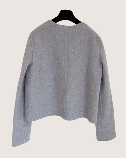 Chanel 26P Cashmere Pocket Cardigan Grey FR 38